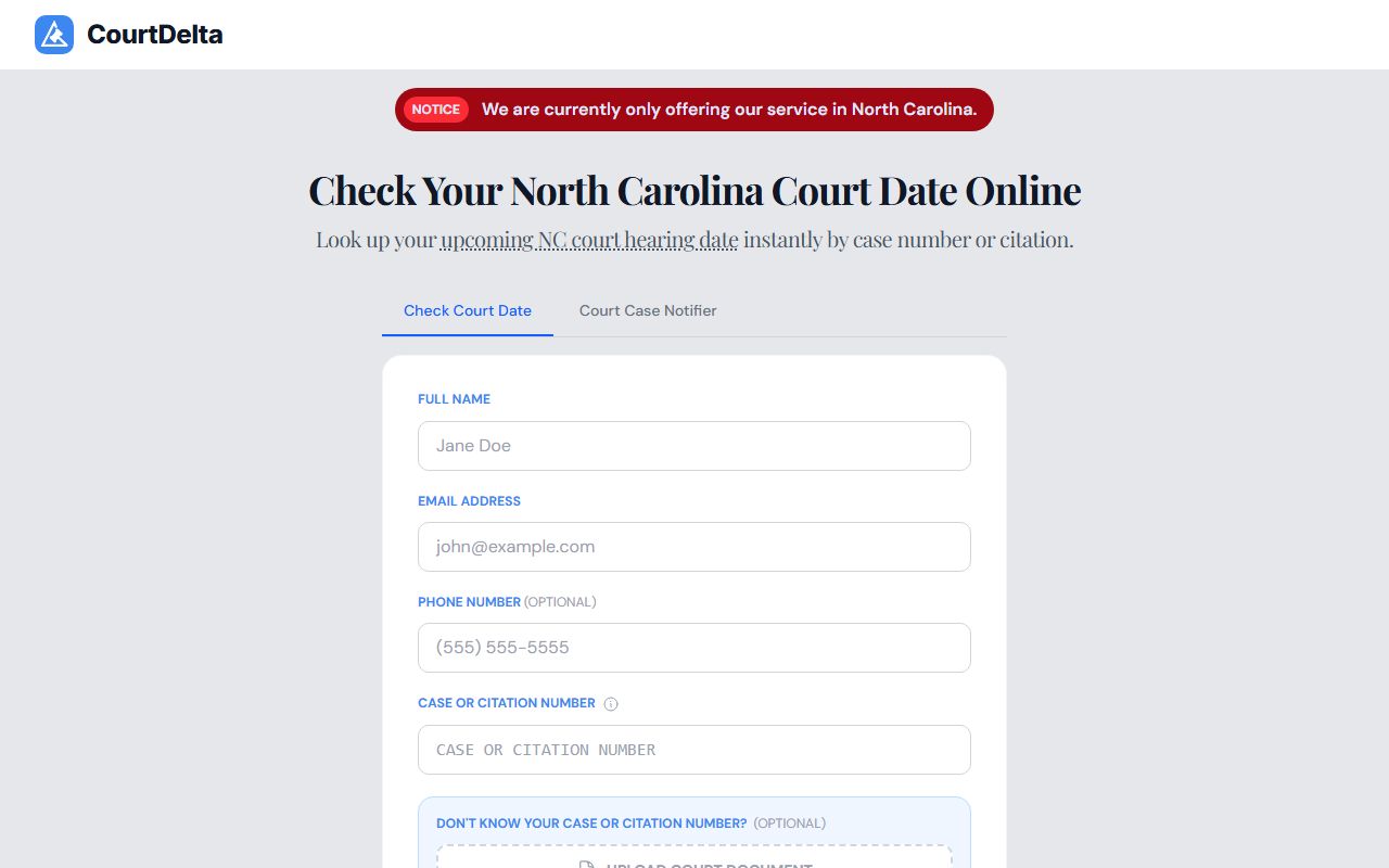 Swain County court dockets Court Delta court date lookup