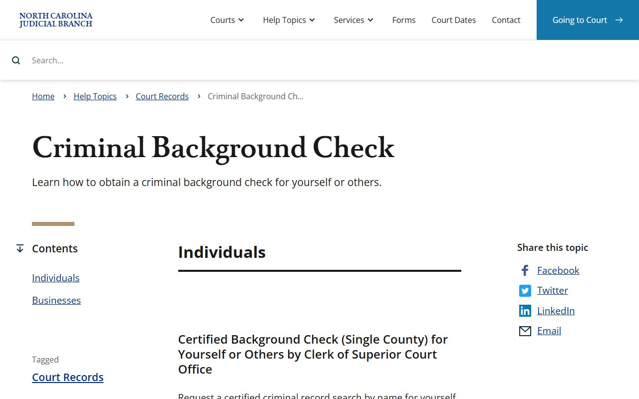 Swain County court records criminal background check help topic