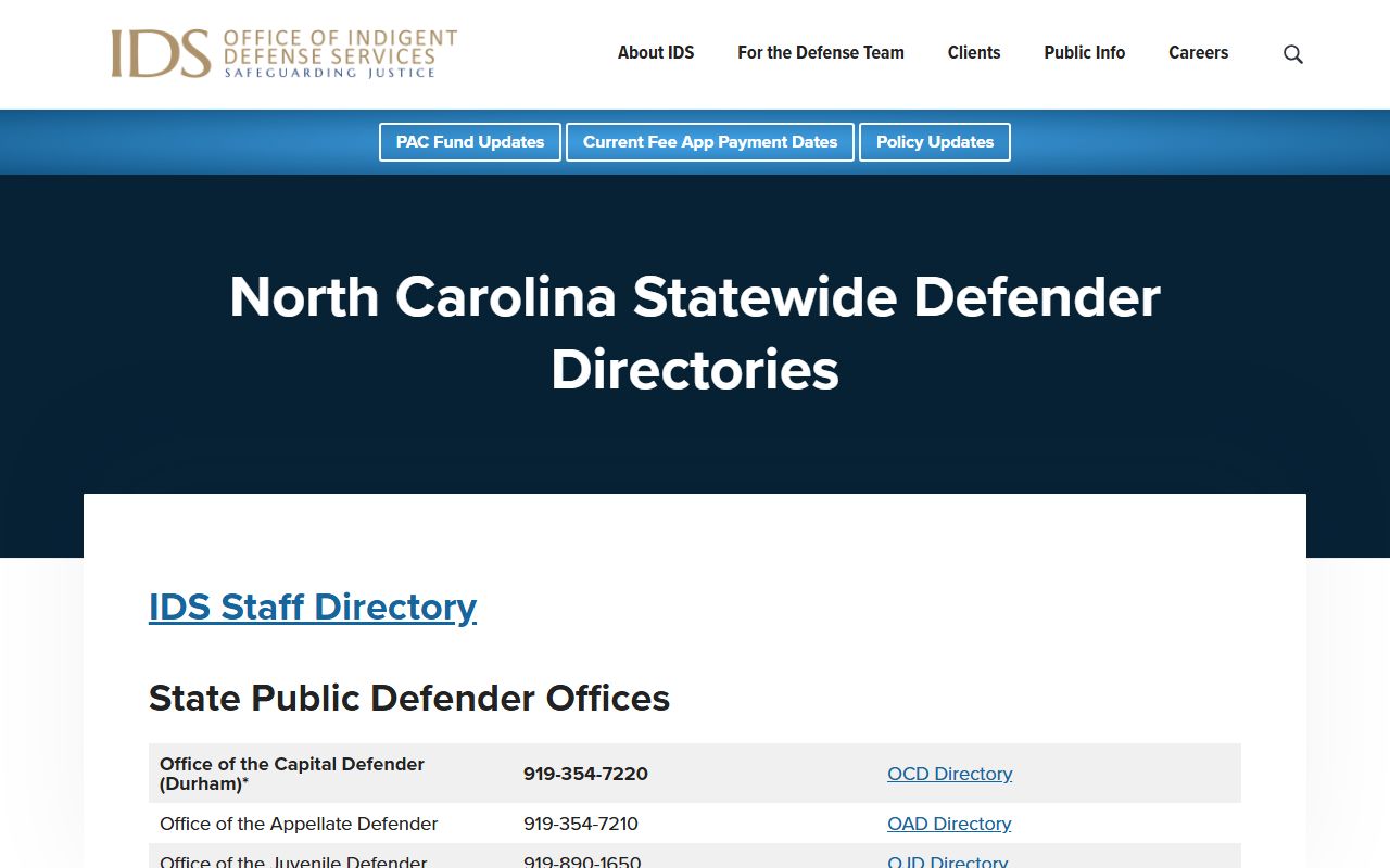 Swain County criminal court records public defender directory