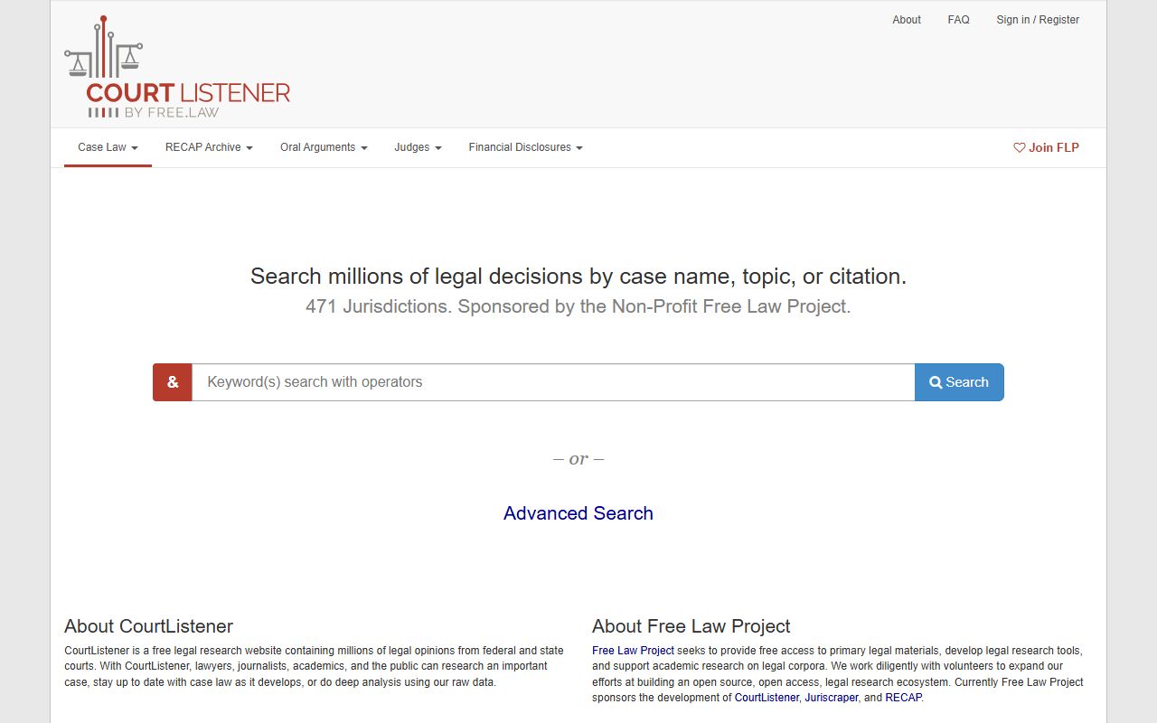 Swain County court records CourtListener federal research alternative