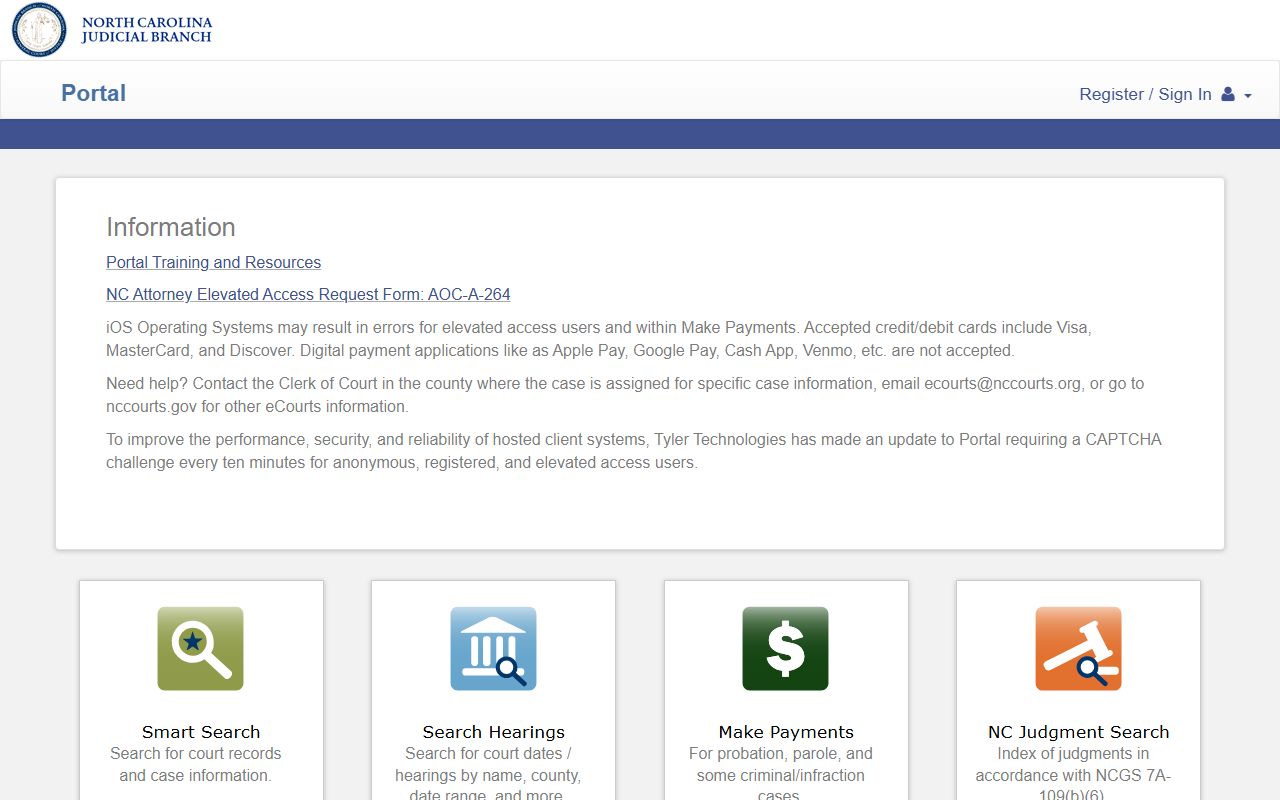 Swain County court records North Carolina eCourts Portal