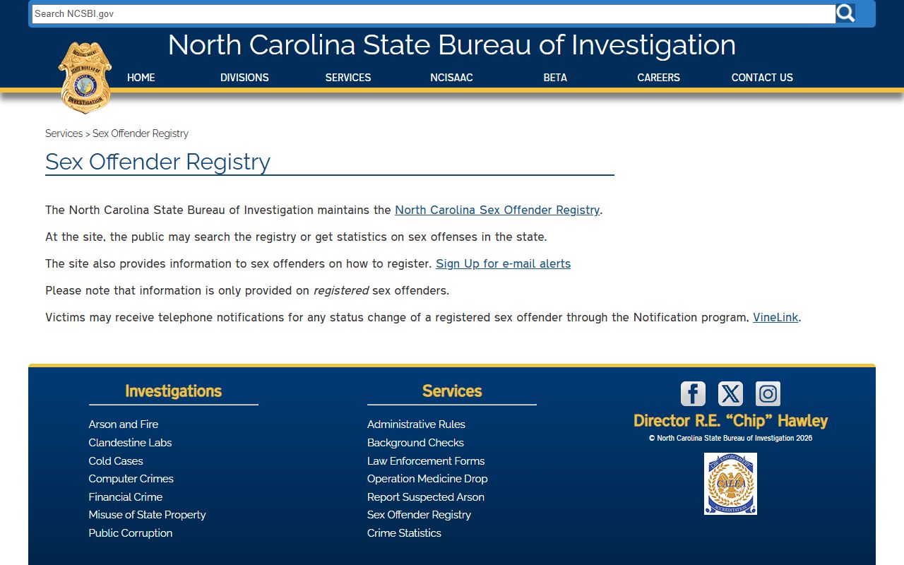 Swain County warrant records NCSBI registry information