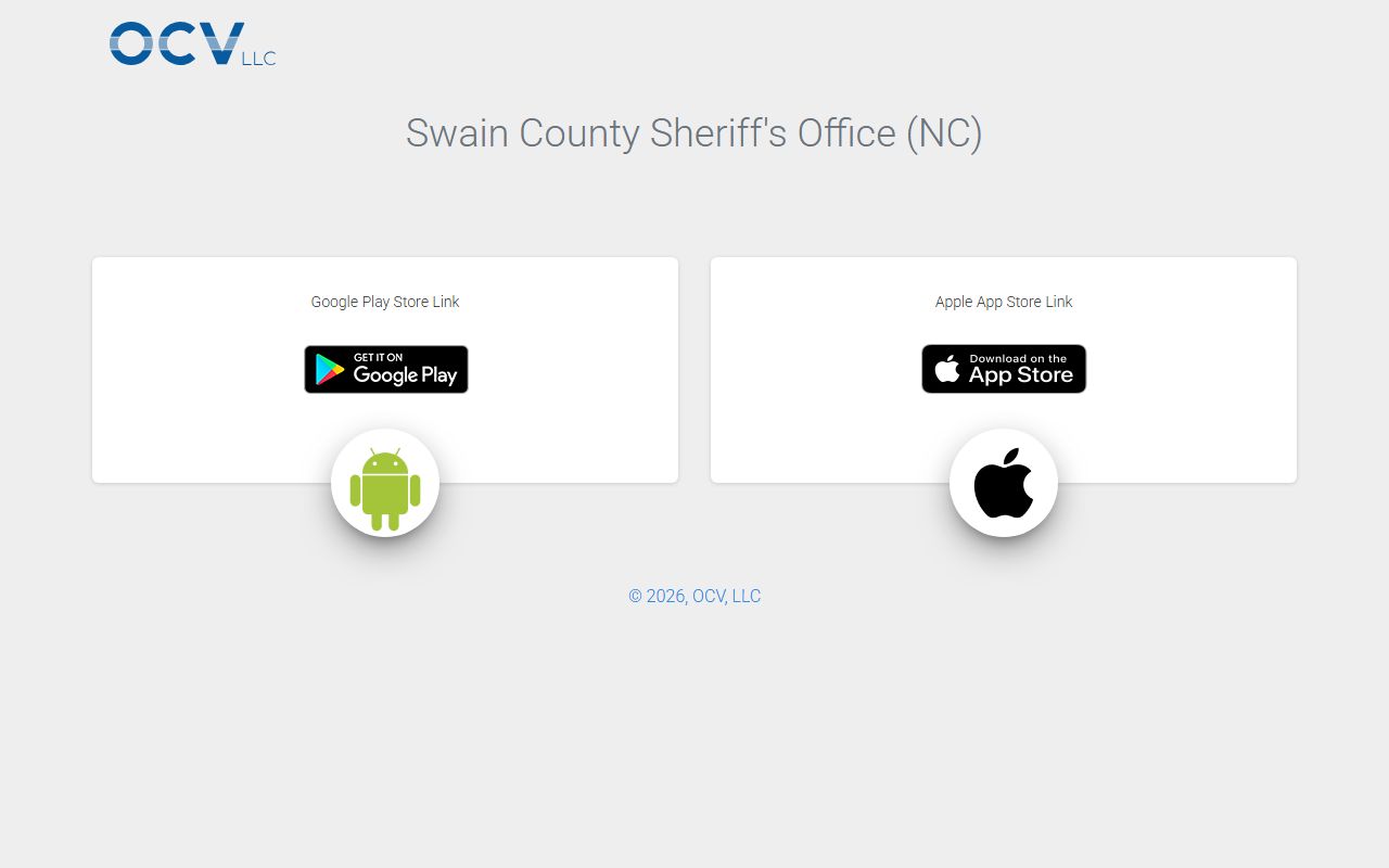 Swain County warrant records sheriff app source